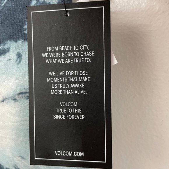 New Volcom Tie Dye Dreams Swingy Scoop Neck Tank Top Blue Multi Size Small - Picture 14 of 16